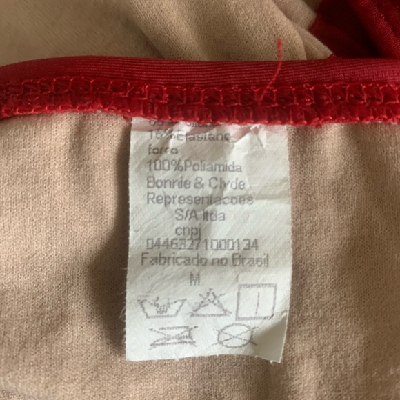 🎈Bathing suit 🩱 Red Size Medium with a heart ❤️ - Picture 9 of 11